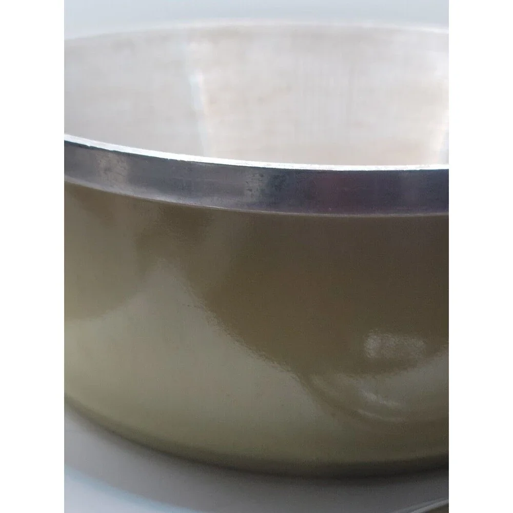 CLUB Aluminum 4 Quart Dutch Oven Stock Pot Harvest Yellow Vintage 10